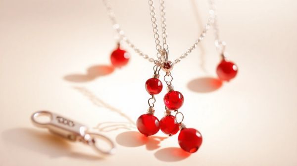 Stylish ways to incorporate vibrant red charms into jewelry
